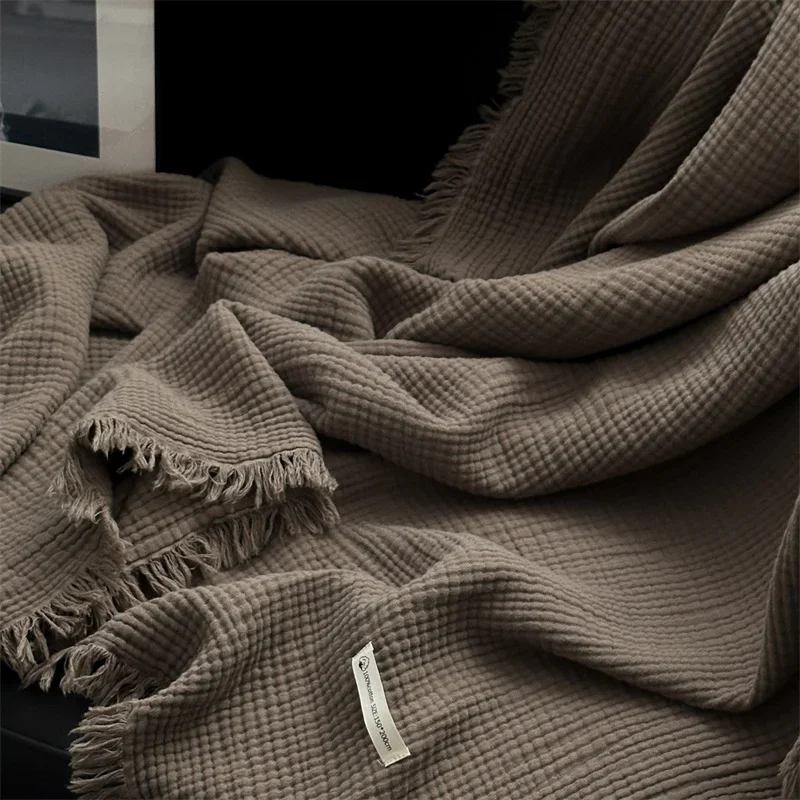 Wool Blanket Herringbone - 1pc Blanket 100% Cotton Sofa Towel