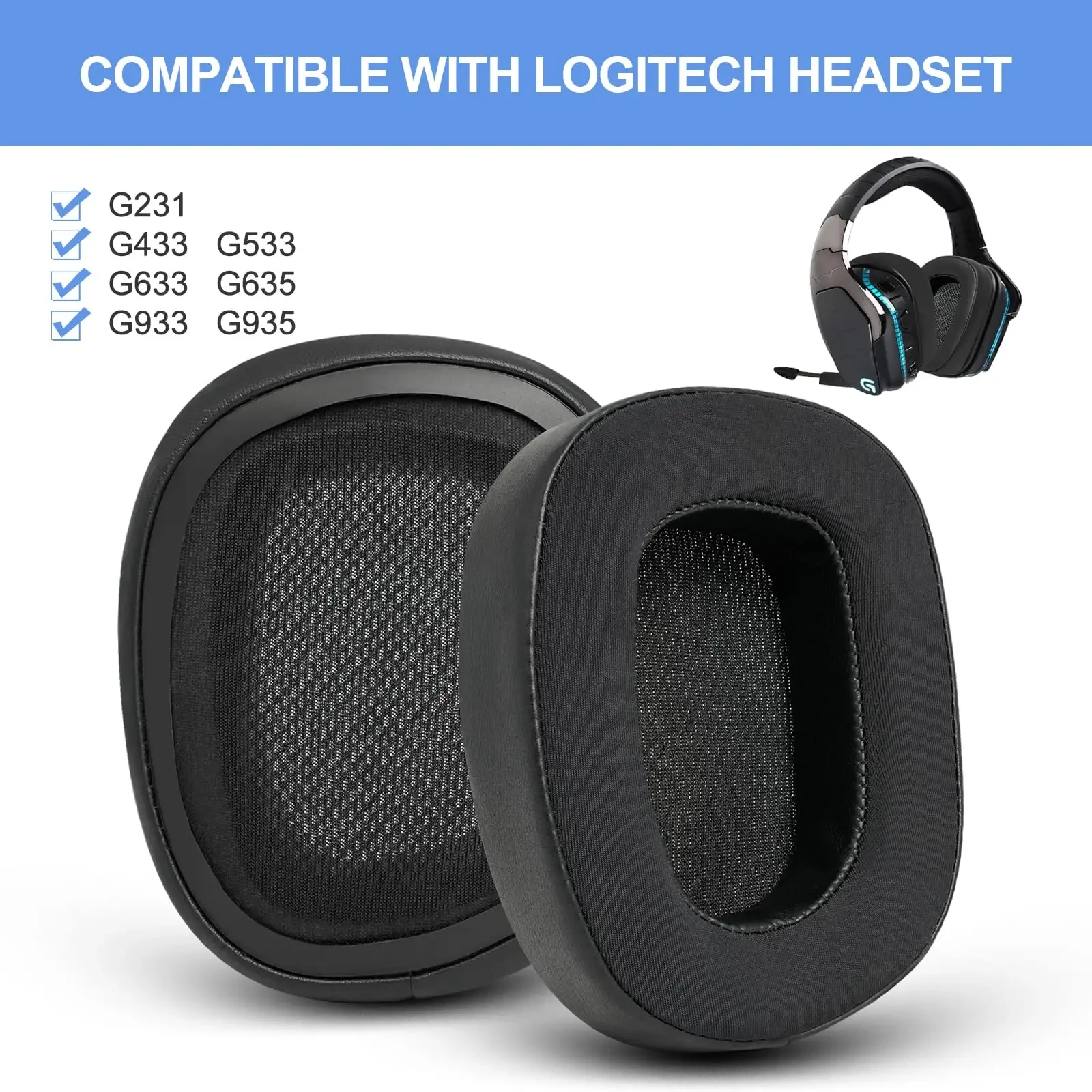 Cooling Pillow Gel - Suitable for Logitech G930 G933 G935