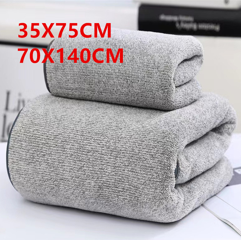 Home Textiles Face Towel - Thickened bamboo charcoal fiber coral velvet