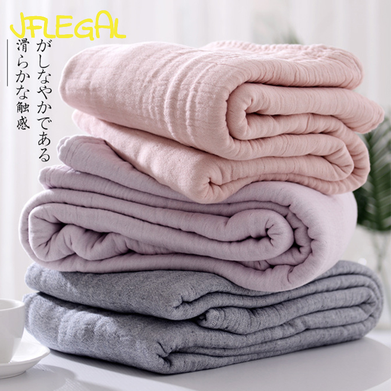 Wool Blanket Herringbone - JFLEGAL Japanese Simple 4-layer Thickened Cotton