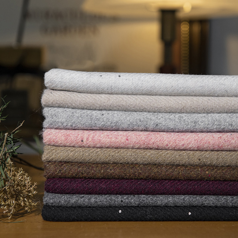 Starry Sky Sequins Wool Blend  - Wool Blanket Herringbone review and price