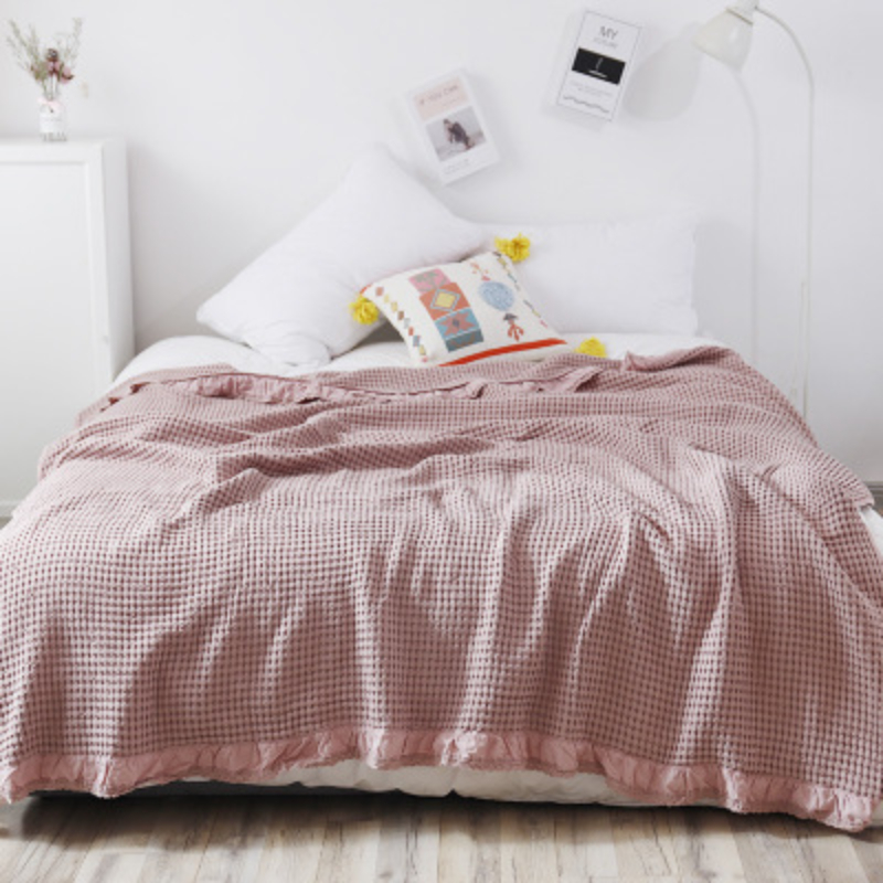 100% Cotton Soft Bed Plaid Hom - Wool Blanket Herringbone review and price