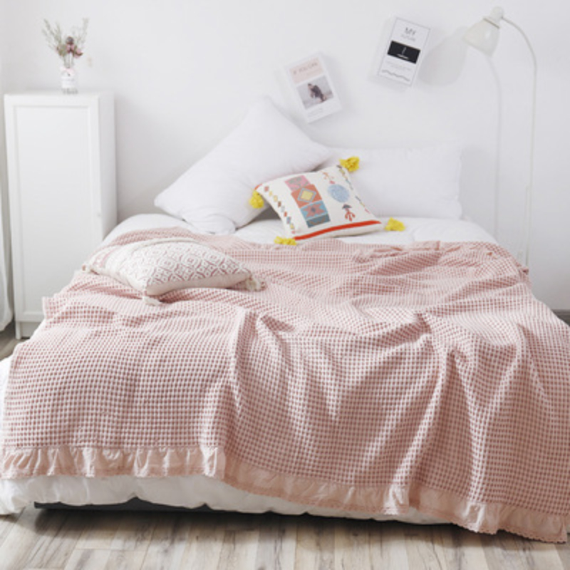 100% Cotton Soft Bed Plaid Hom - Wool Blanket Herringbone review and price