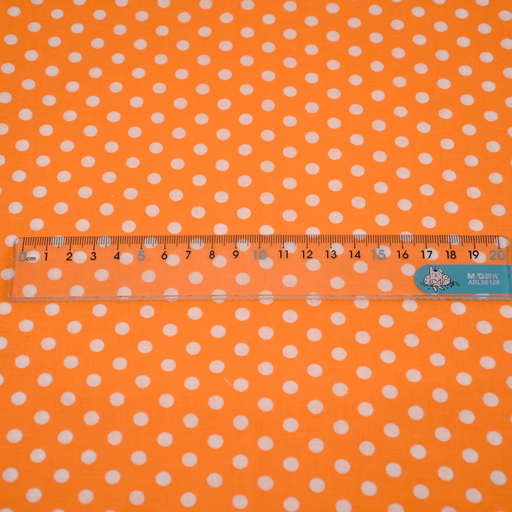 50X150CM White Orange Polka Do - Home Textiles Fabric review and price