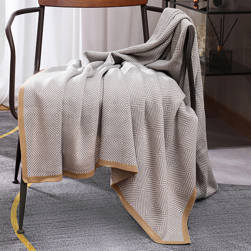 Nordic Ins Style Knitted Blank - Wool Blanket Herringbone review and price