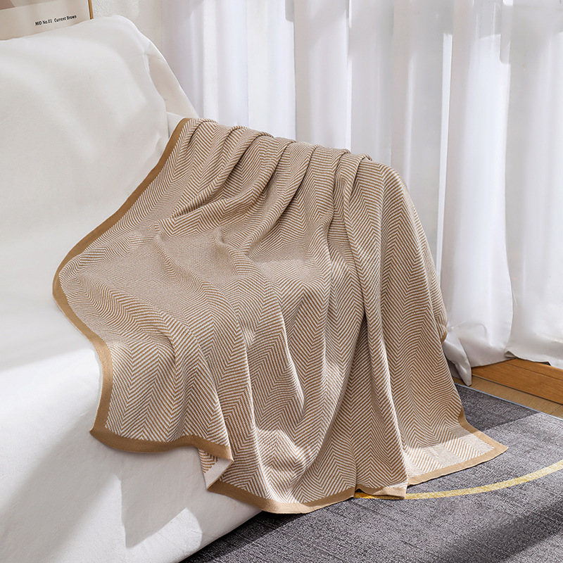 Nordic Ins Style Knitted Blank - Wool Blanket Herringbone review and price