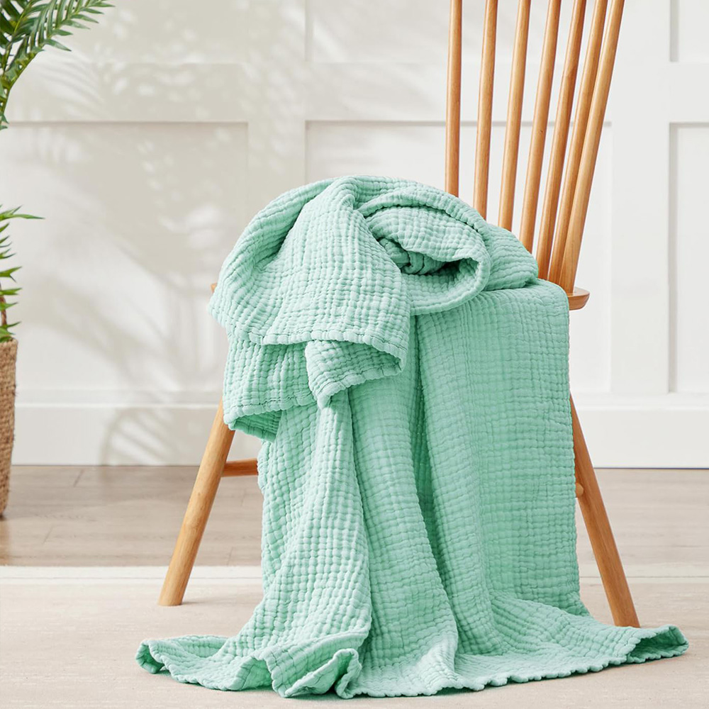 6 Layers Cotton Muslin Blanket - Wool Blanket Herringbone review and price