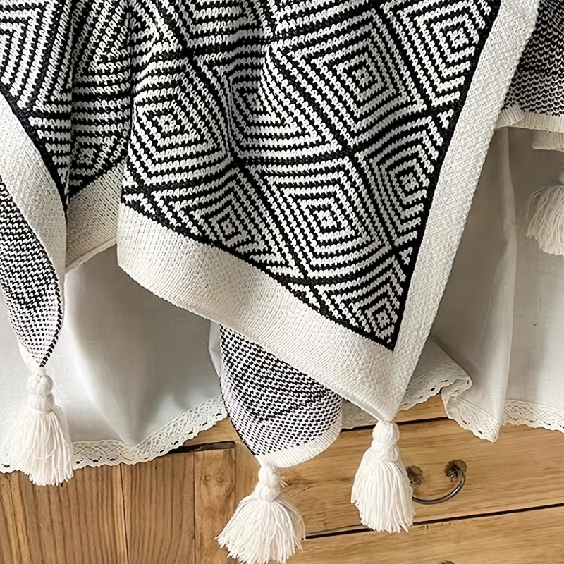 1pcs Household Bohemian Sofa T - Wool Blanket Herringbone review and price