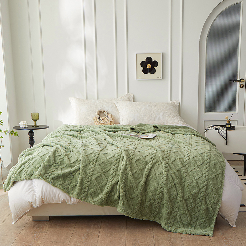 New Jacquard Rhombus Blanket S - Wool Blanket Herringbone review and price