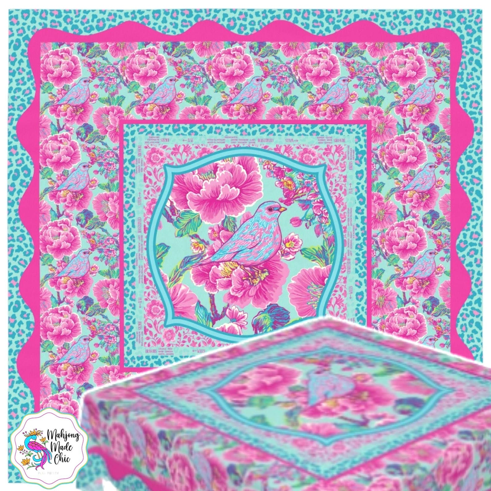 Pink Mahjong Game Night Instru - Home Textiles Direct review and price