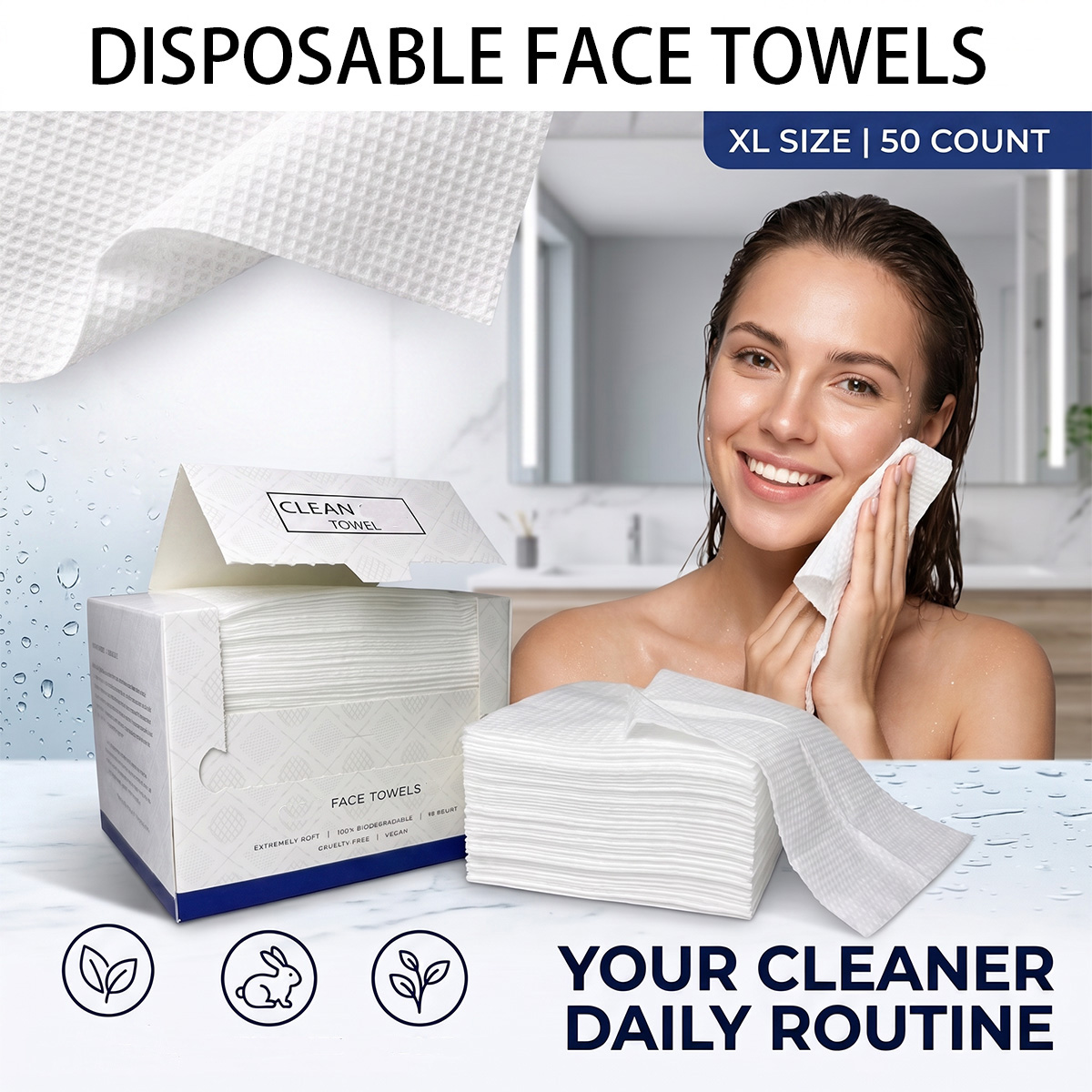 50Pcs/Box Disposable Face Towe - Home Textiles Face Towel review and price