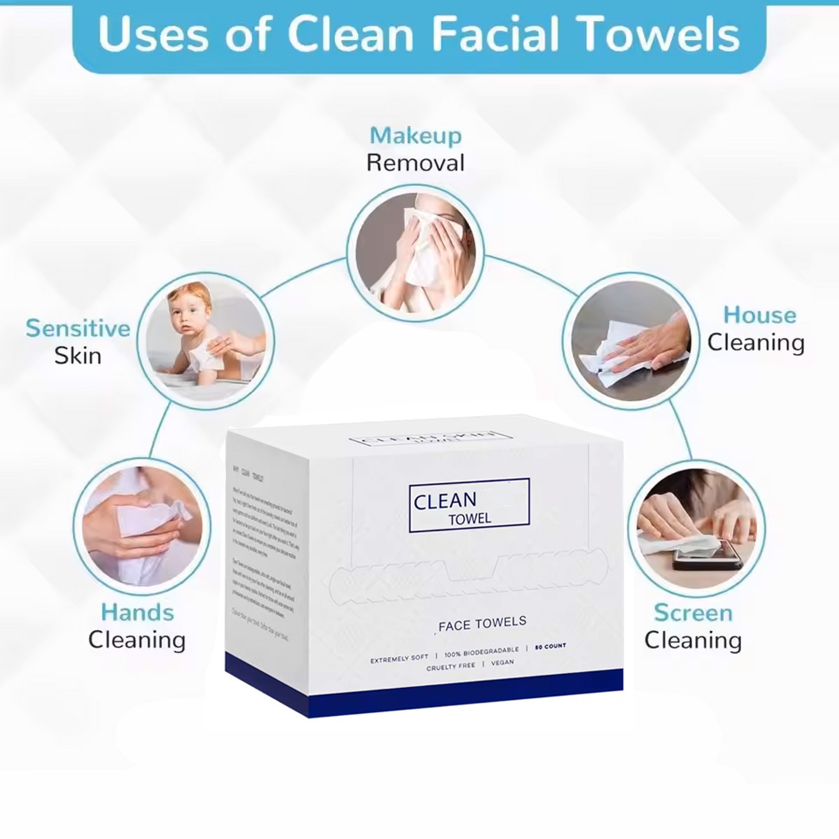 50Pcs/Box Disposable Face Towe - Home Textiles Face Towel review and price