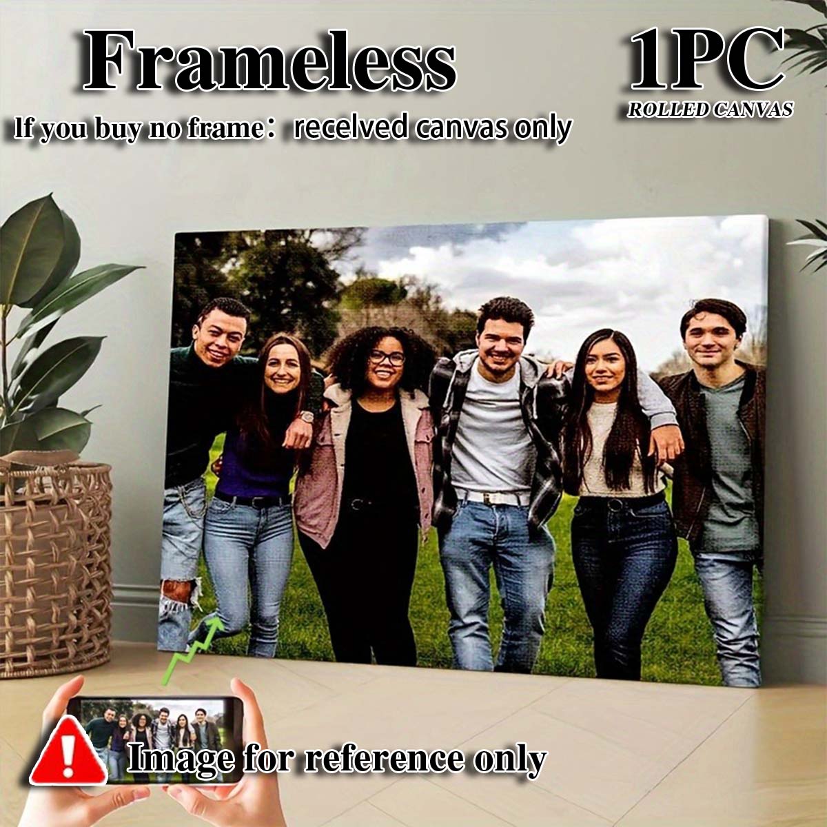 Custom 2D Photo Canvas Wall Ar - Home Textiles Fabric review and price