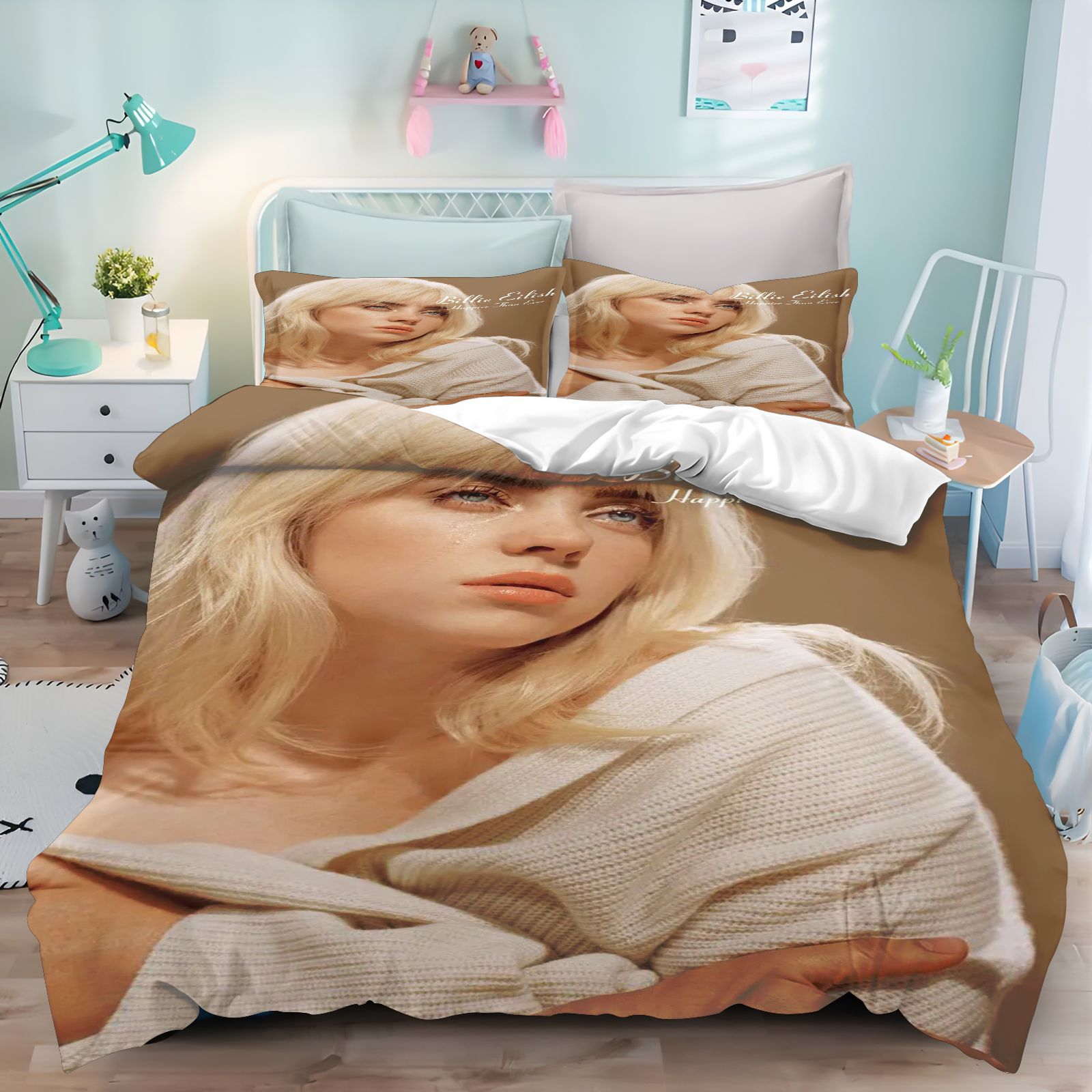 Billie Eilish Bedding Set 3D P - Home Textiles And Decor review and price