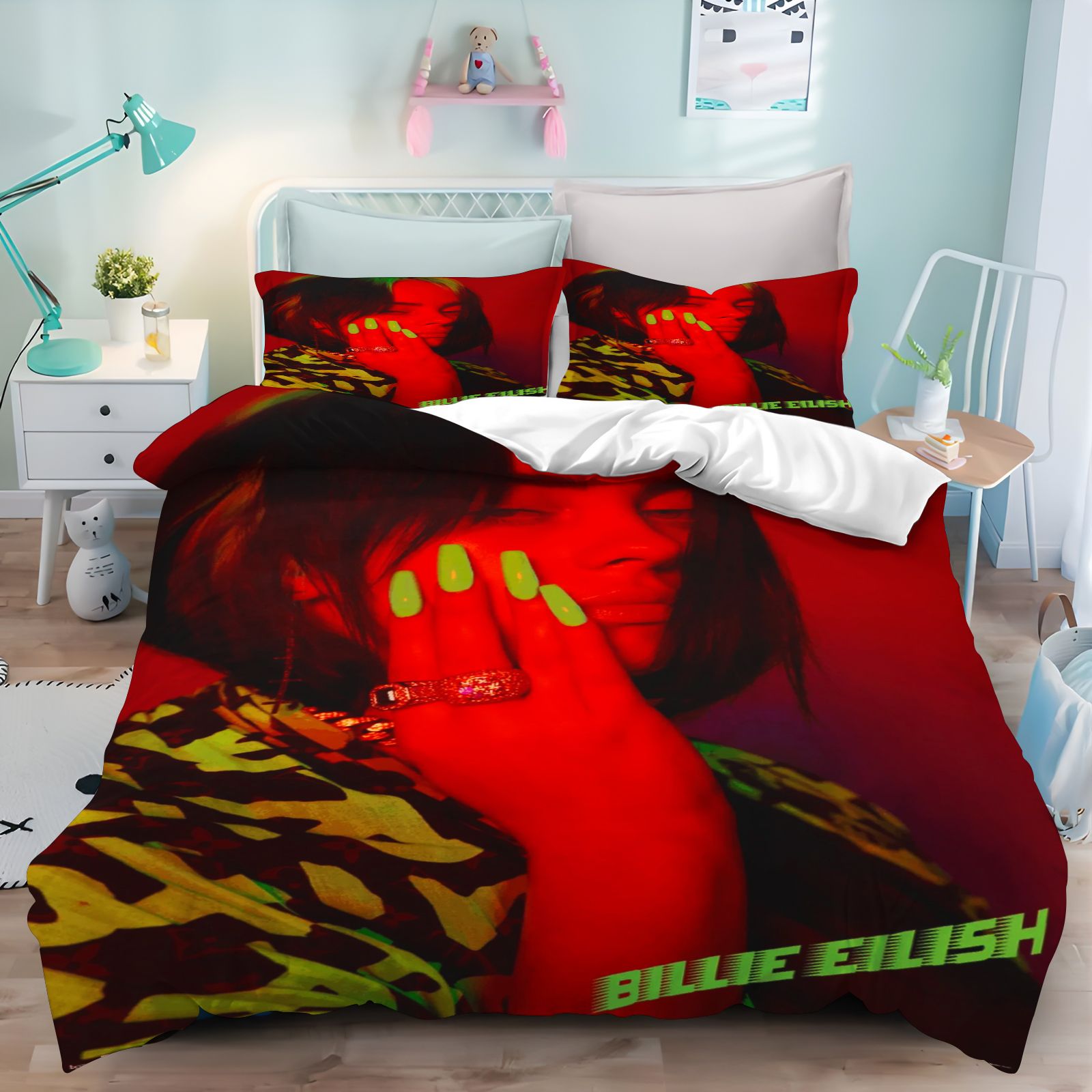 Billie Eilish Bedding Set 3D P - Home Textiles And Decor review and price