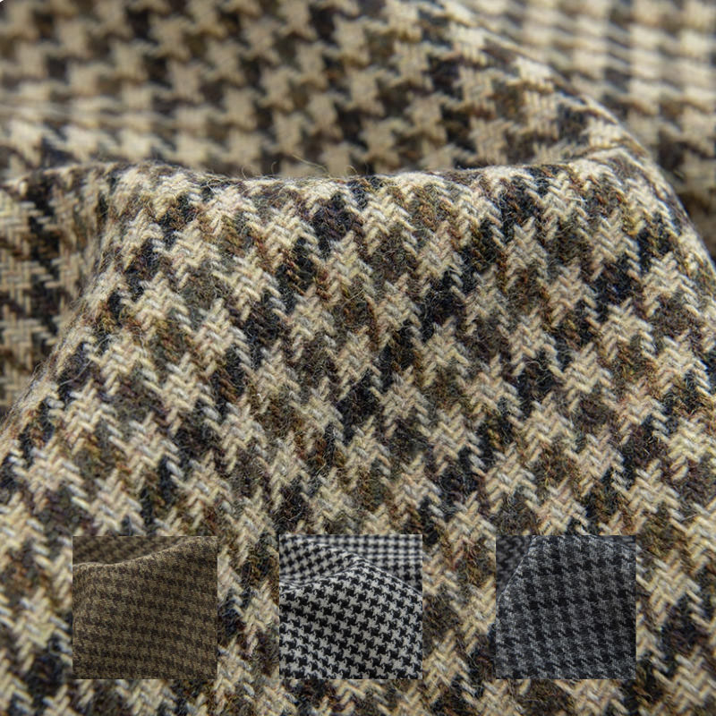Light Coffee Small Houndstooth - Wool Blanket Herringbone review and price
