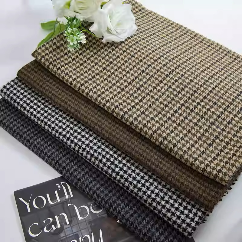 Light Coffee Small Houndstooth - Wool Blanket Herringbone review and price