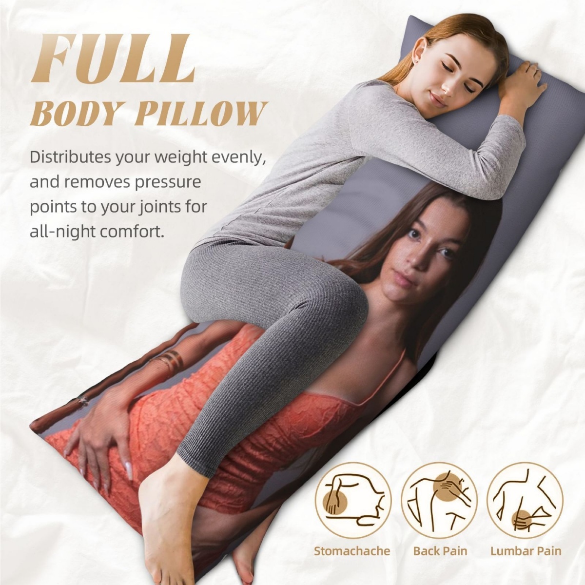 1 Custom Photo Body Pillowcase - Home Textiles Fabric review and price