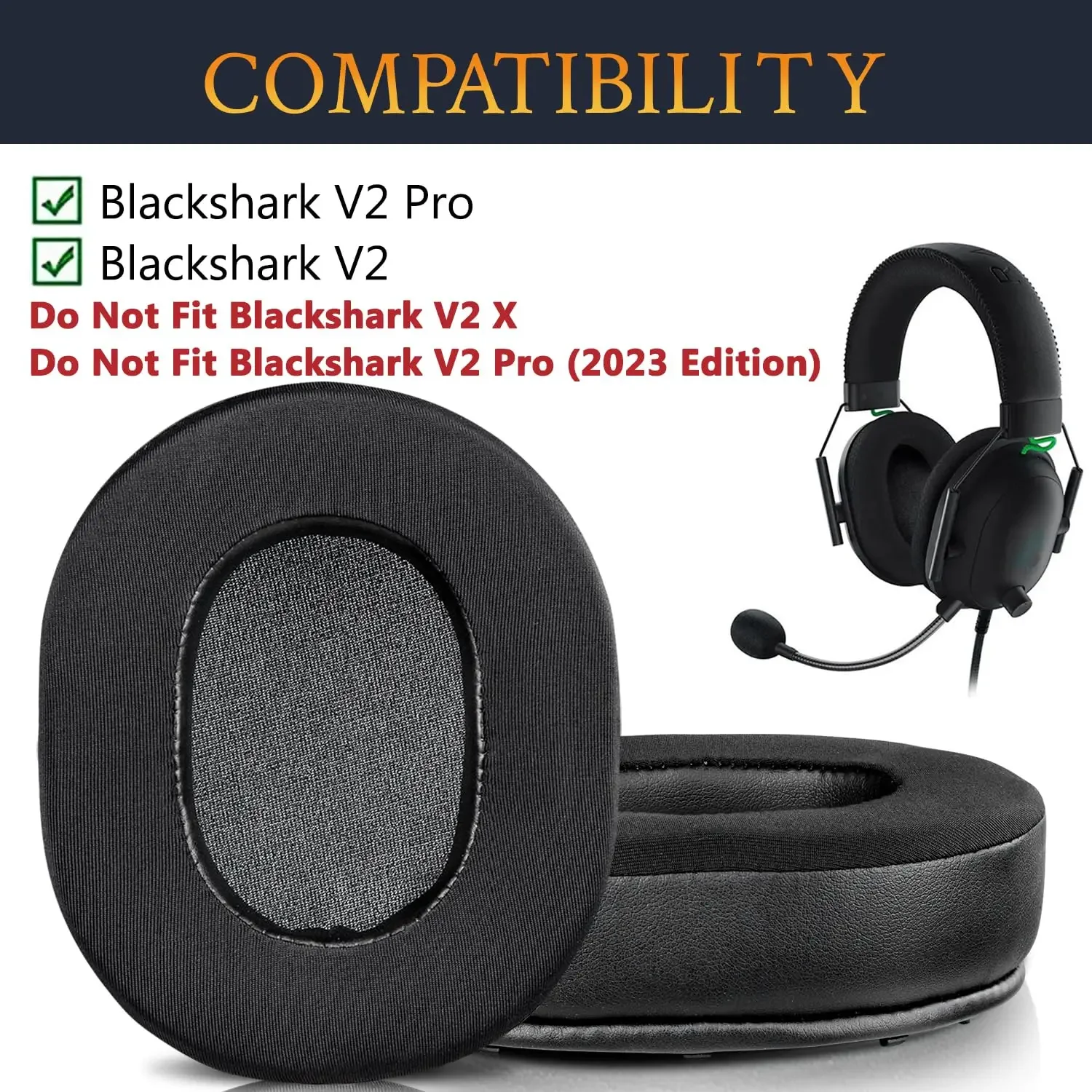Ear Pads for BlackShark V2 Pro - Cooling Pillow Gel review and price